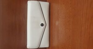 Michael Kors Cream Wallet with Snap Closure